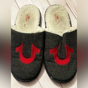 True Religion Slippers Cushioned Grsy Red Shoe Size L Men